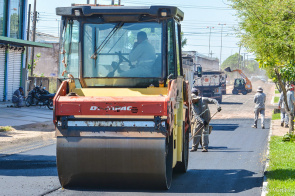 Avenida Benjamin Constant passa por obras de reconstrução