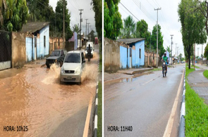 Nível do Rio Branco subiu com fortes chuvas deste domingo