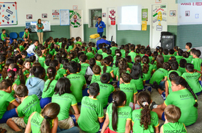 Saúde -  Prefeitura e estudantes de escola municipal se mobilizam para combater mosquito Aedes aegypti