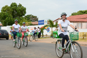 Visitação Domiciliar - Bicicletas agilizam atendimento às famílias assistidas pelo programa em Boa Vista