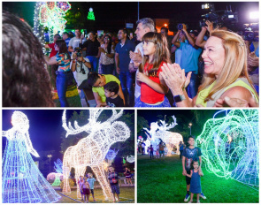 Luzes de Natal - Prefeita Teresa Surita acende decoração natalina com temática da 1ª Infância em Boa Vista