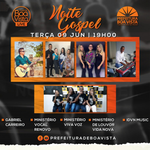 BOA VISTA DO BEM - Artistas do segmento gospel local são as atrações do festival desta terça-feira   