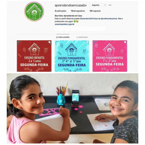 Atividades do projeto @aprendendoemcasabv já estão disponíveis no Instagram 