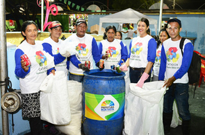 Sustentável: catadores da Terra Viva recolhem quase 500 quilos de material reciclável no Boa Vista Junina