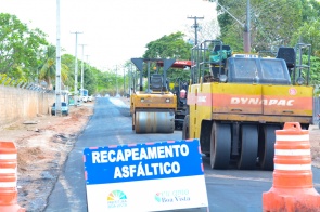 Infraestrutura - 85% das obras de recapeamento da prefeitura acontecem em bairros da zona Oeste de Boa Vista