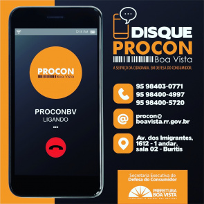 Comunicado  -  Procon Boa Vista está com novos números telefônicos 