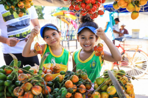 Alunos vão à feira e vivenciam na prática as aulas sobre Alimentação Saudável