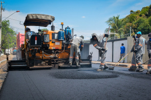 Pricumã - Alameda do Bambus recebe obras de recapeamento
