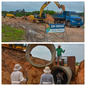 Prefeitura executa obras de drenagem na Avenida Minas Gerais, no bairro dos Estados