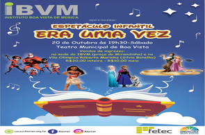 Convite - Teatro Municipal recebe musical “Era Uma Vez” neste sábado