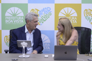 Prefeita Teresa Surita recebe representante da Onu e discute crise humanitária em Boa Vista