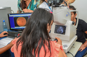 Retinografia -  Pacientes com diabetes são atendidos com exames para diagnóstico à distância de doenças da retina