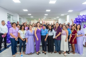 Servidores e contribuintes participam de palestras alusivas à campanha Agosto Lilás