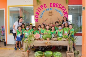 DIA DOS POVOS INDÍGENAS -  Prefeitura faz intercâmbio para alunos da zona urbana conhecerem a cultura de estudantes indígenas