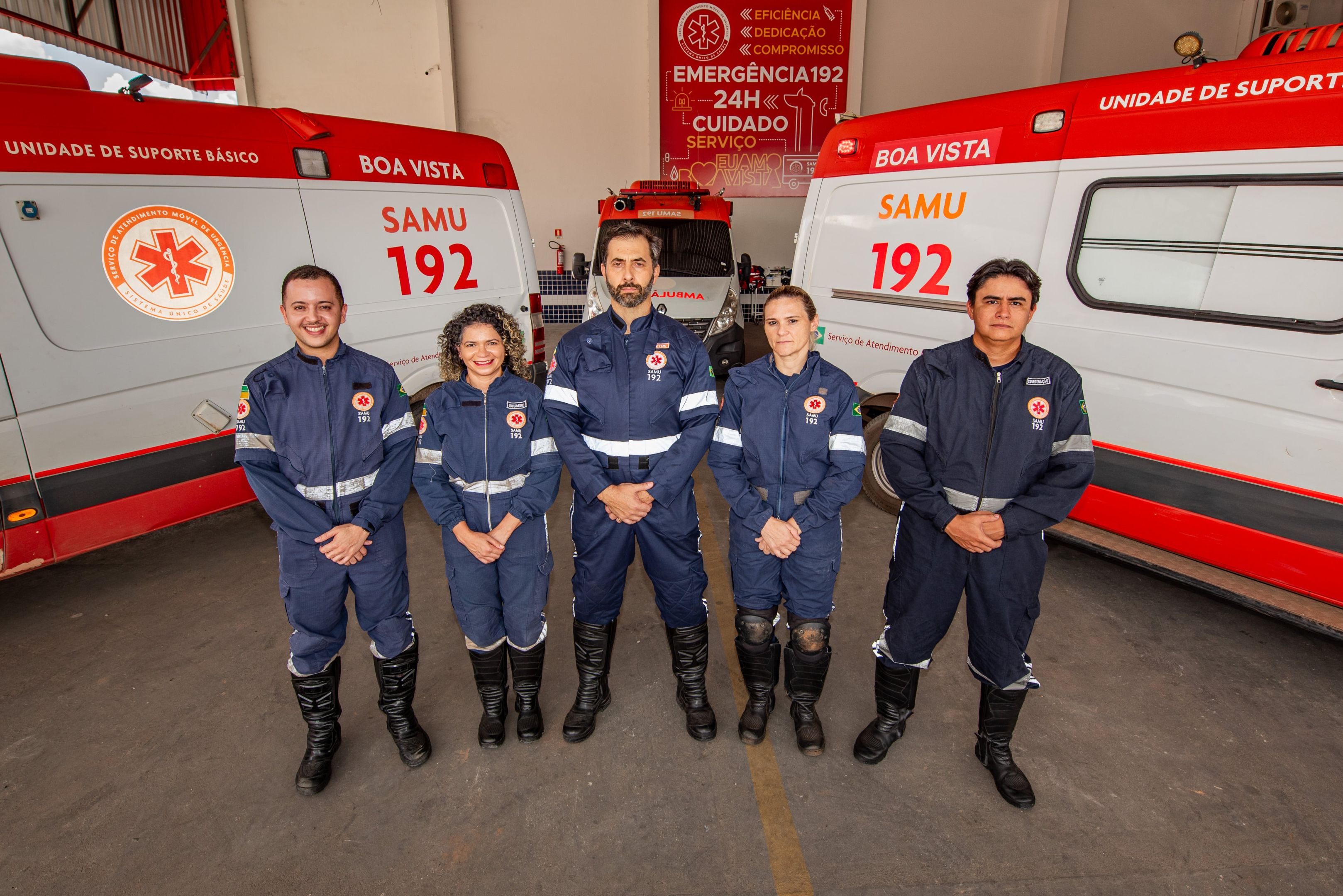 Agentes do SAMU Boa Vista (Sede do SAMU) - Ft Jonathas Oliveira